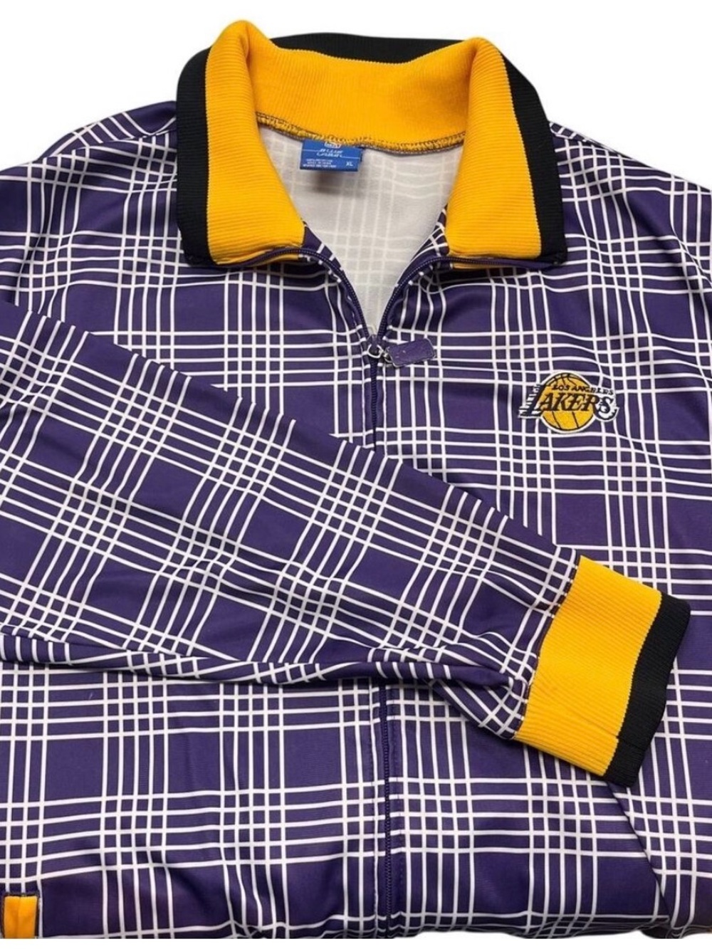 LA LAKERS Purple & Gold Half-Zip LIGHTWEIGHT Jacket Men’s Small